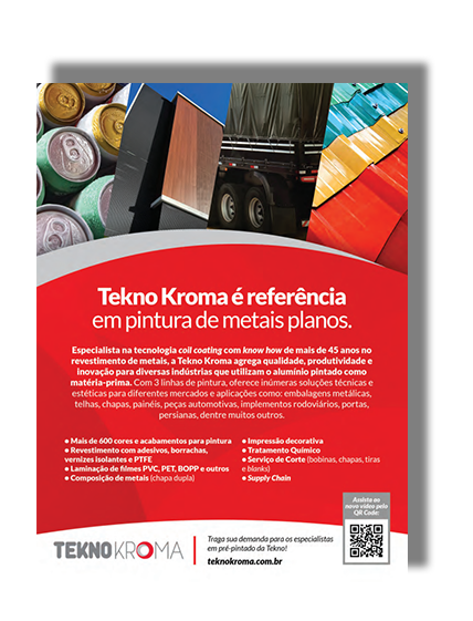 Anúncio Tekno Kroma no Anuário ABAL 2021